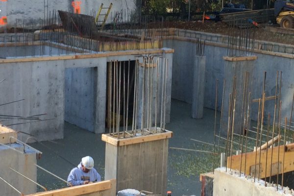 Perelman Center basement in place 12.3.2015